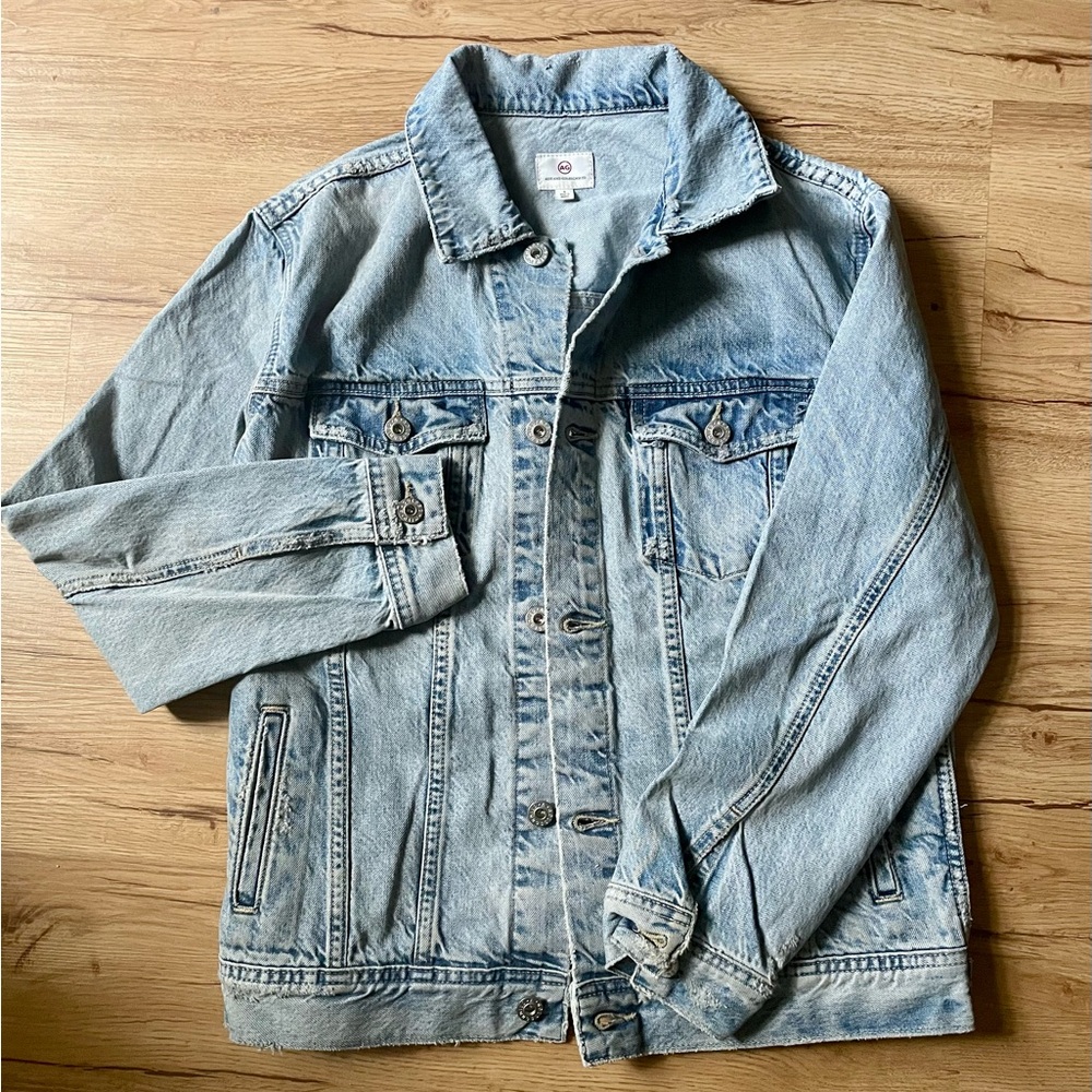 AG Adriano Goldschmied Light Blue Denim Jacket
